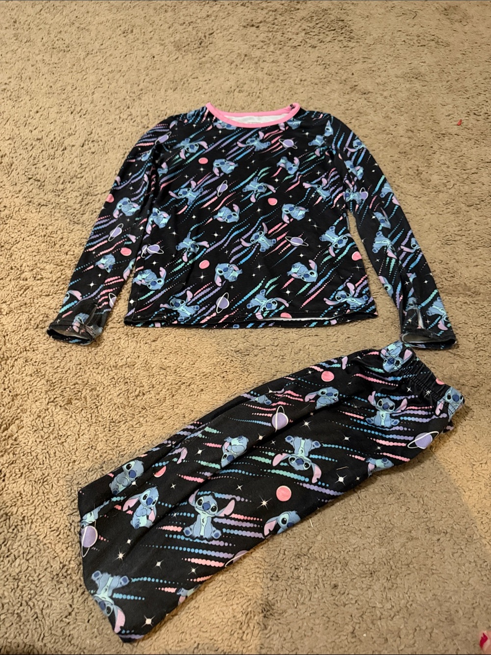 Cuddl Duds stitch pajamas